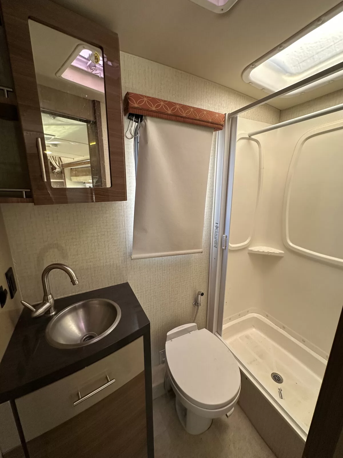 2015 Winnebago 24M Class B+ overhead bunk area at All Star Rv in Littleton, CO